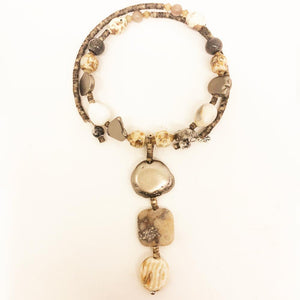 REL3327 Relic Beaded Coil Necklace